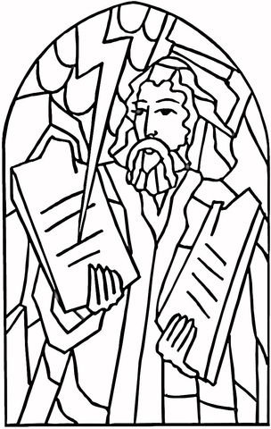 God Commandments  Coloring Page